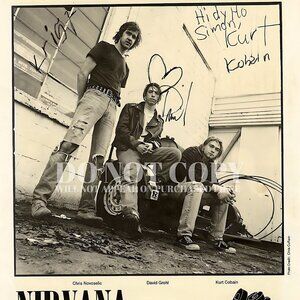 Nirvana Poster 11 X 14 | Rare 1991 Band Portrait | Picture | Photo | Art Print
